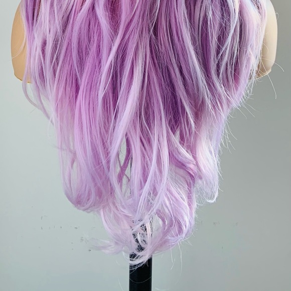So Pretty! 26” Ombre Pink Lilac Premium Fiber Wig for Daily Wear or Cosplay - Picture 14 of 14